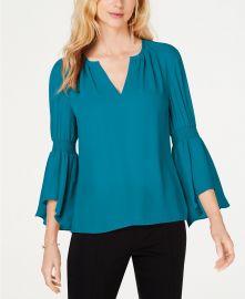 INC International Concepts I N C  Smocked Bell-Sleeve Top  Created for Macy s   Reviews - Tops - Women - Macy s at Macys